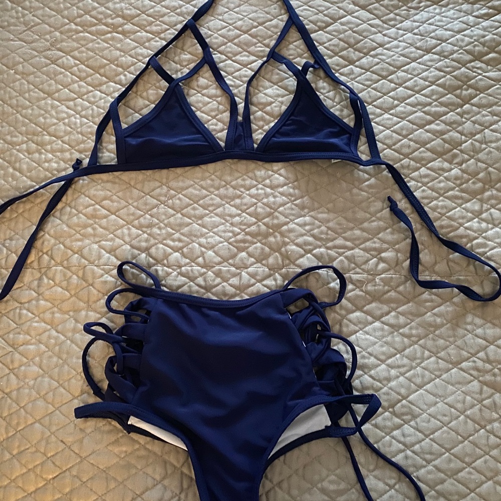 Navy blue bikini
